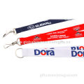 Hot sale polyester lanyards with breakaway buckle and metal hook, OEM orders are welcome